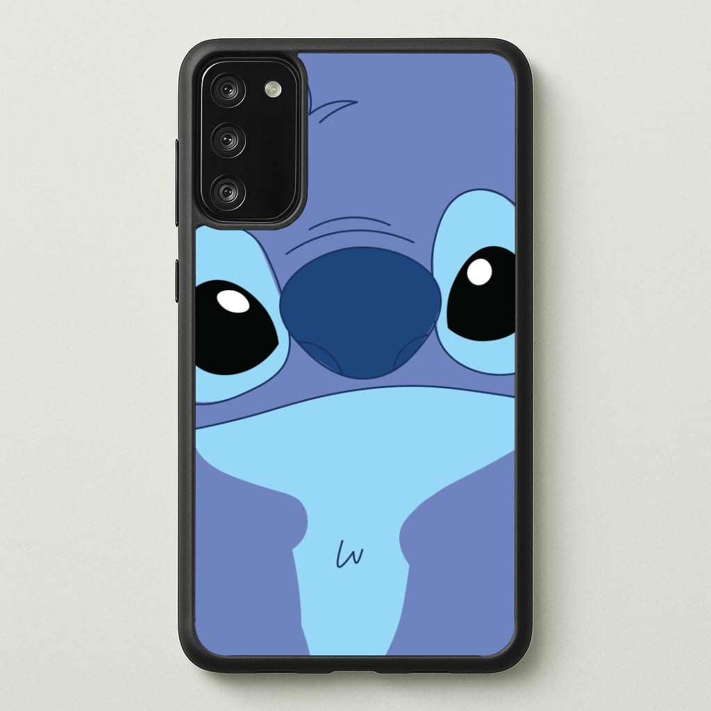 Blue Alien Face Phone Case - Galaxy S20FE / Standard