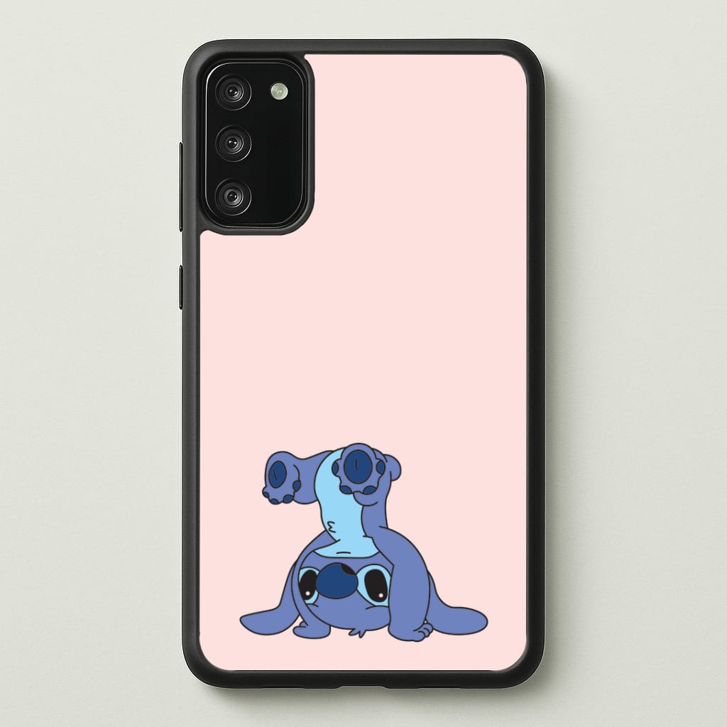 Cute Blue Alien Handstand Phone Case - Galaxy S20FE / Standard