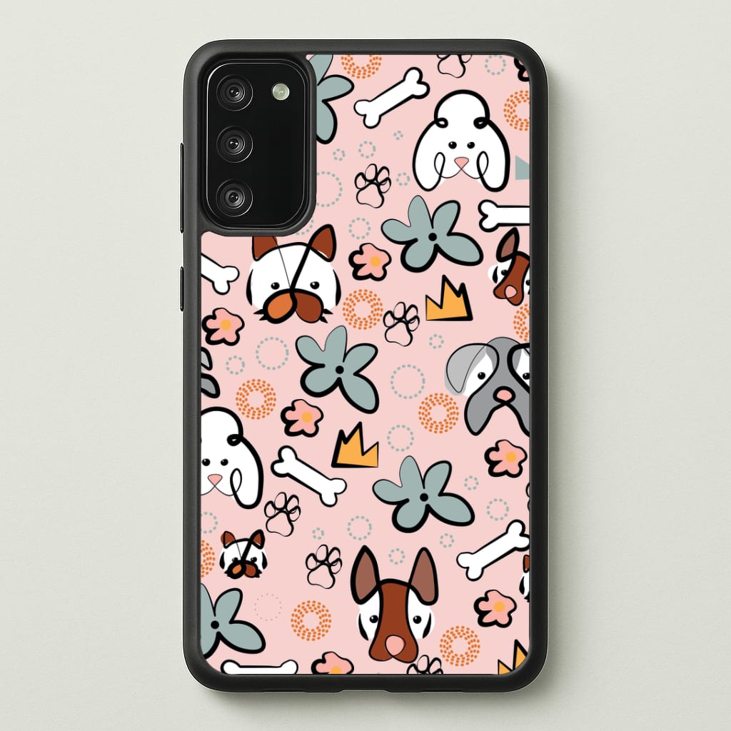 Bones and dogs - Dog Patterns Phone Case - Galaxy S20FE / Standard