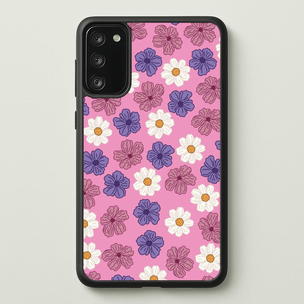 Pink, Purple And White Flowers - Floral Patterns Phone Case - Galaxy S20FE / Standard