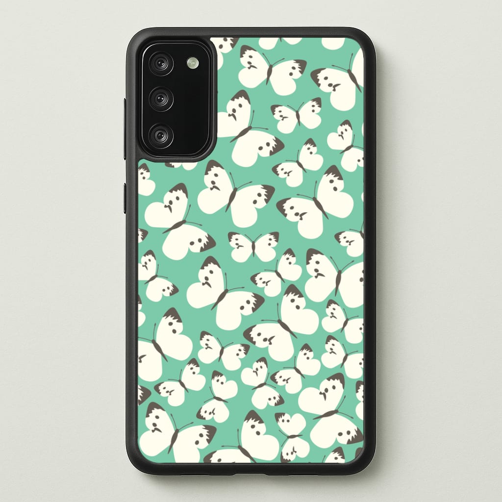 White Butterfly - Butterfly Patterns Phone Case - Galaxy S20FE / Standard