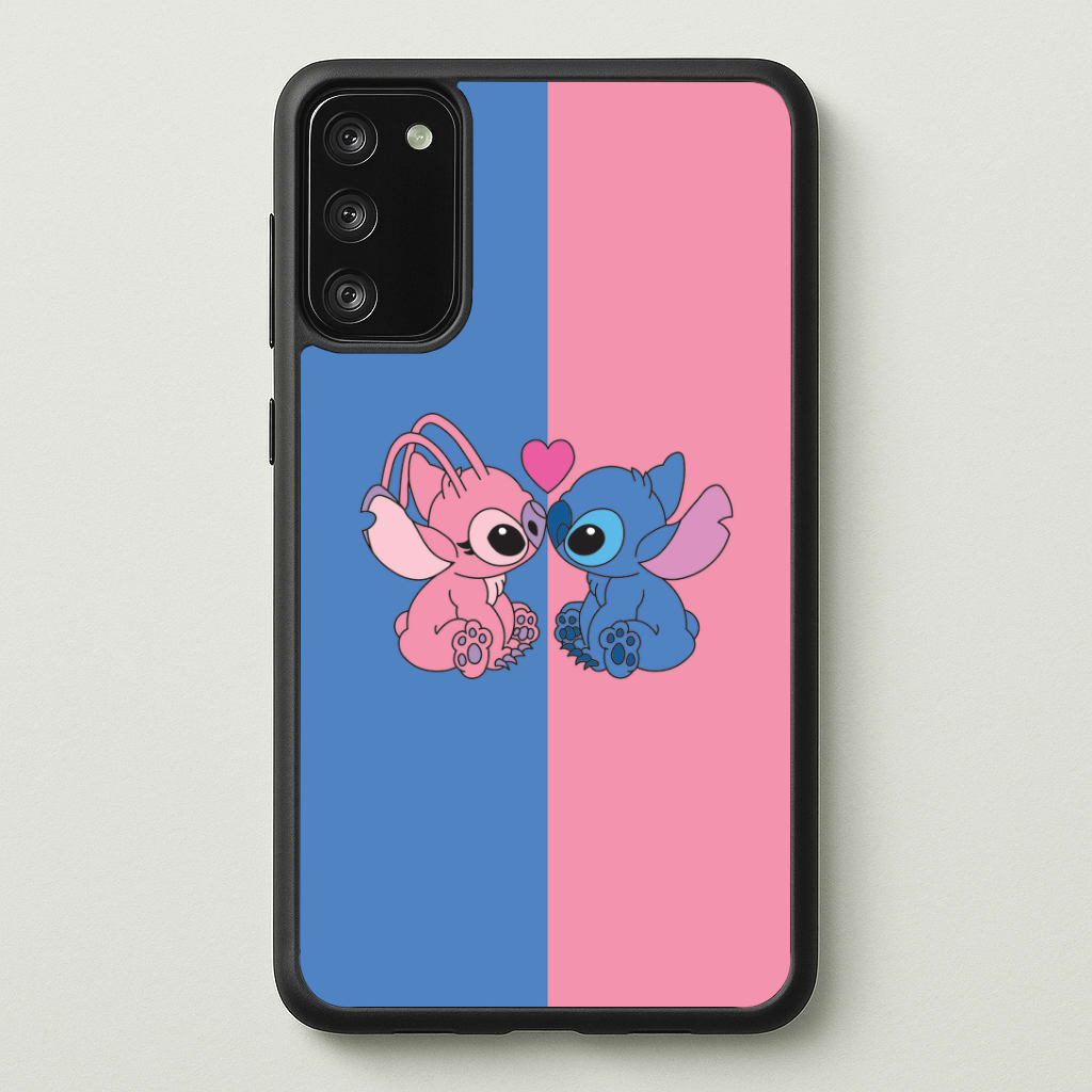 Angel And Blue Alien - Pink Alien Phone Case - Galaxy S20FE / Standard