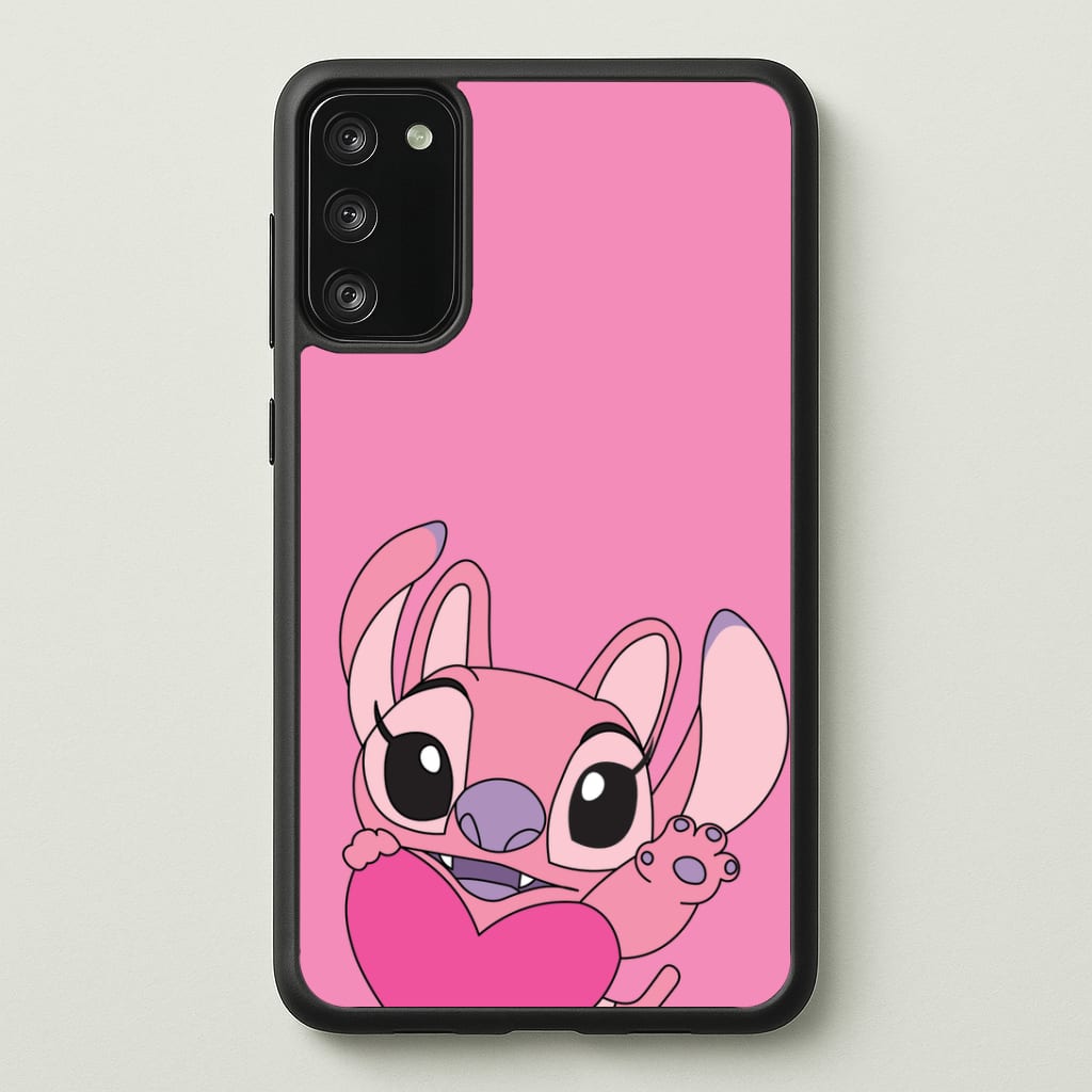Holding Heart - Pink Alien Phone Case - Galaxy S20FE / Standard