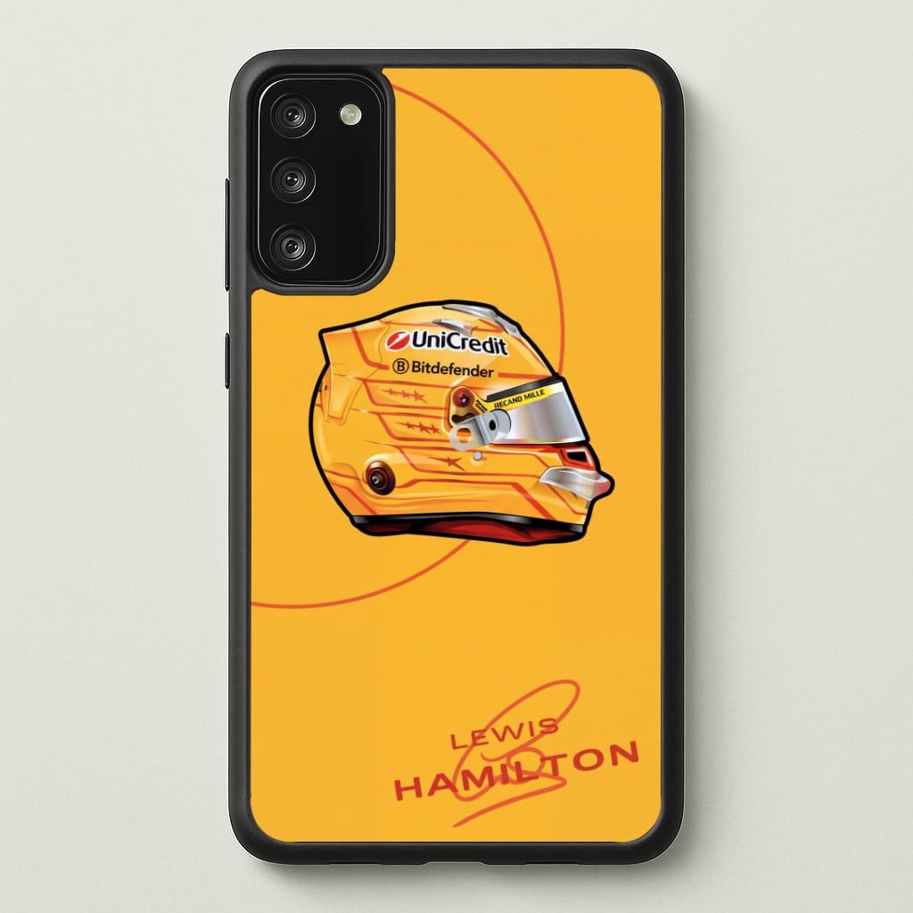 Hamilton Yellow Helmet Phone Case
