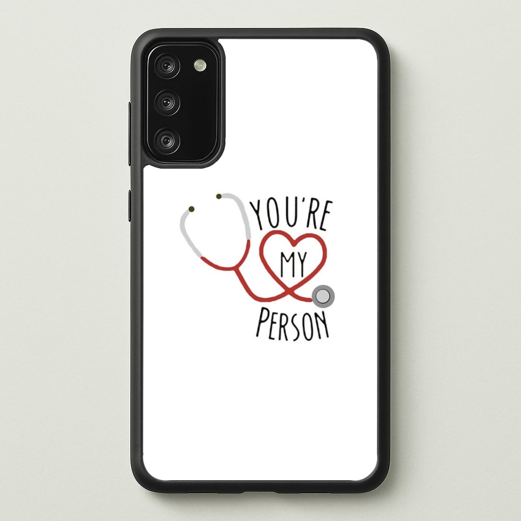 You're My Person - Grey's Phone Case - Galaxy S20FE / Standard