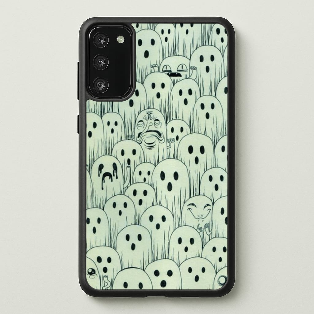 Droopy Ghost Pattern Phone Case - Galaxy S20FE / Standard