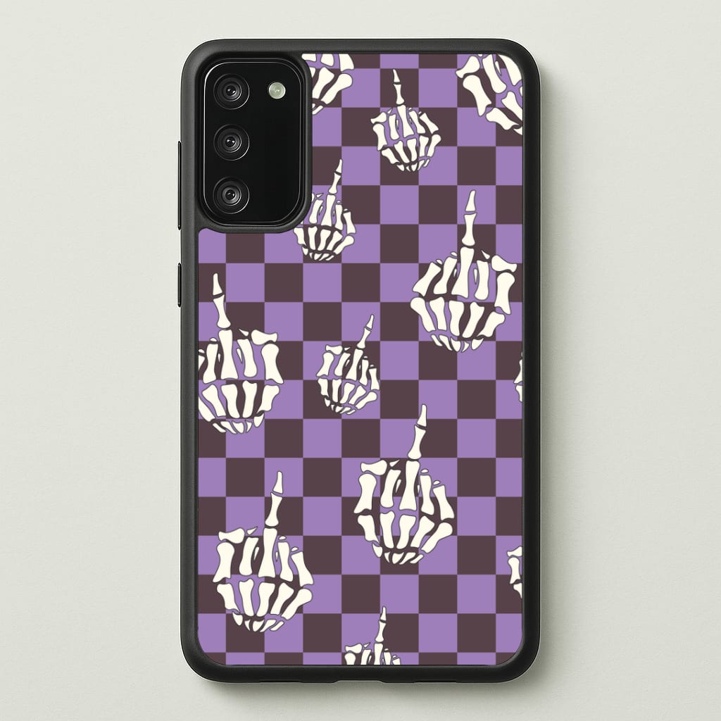 Purple Middle Finger Phone Case - Galaxy S20FE / Standard