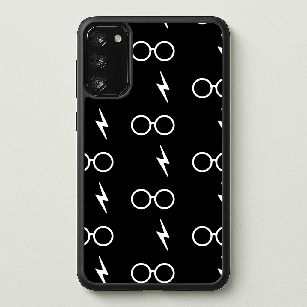 Glasses & Scar Pattern Phone Case - Galaxy S20FE / Standard