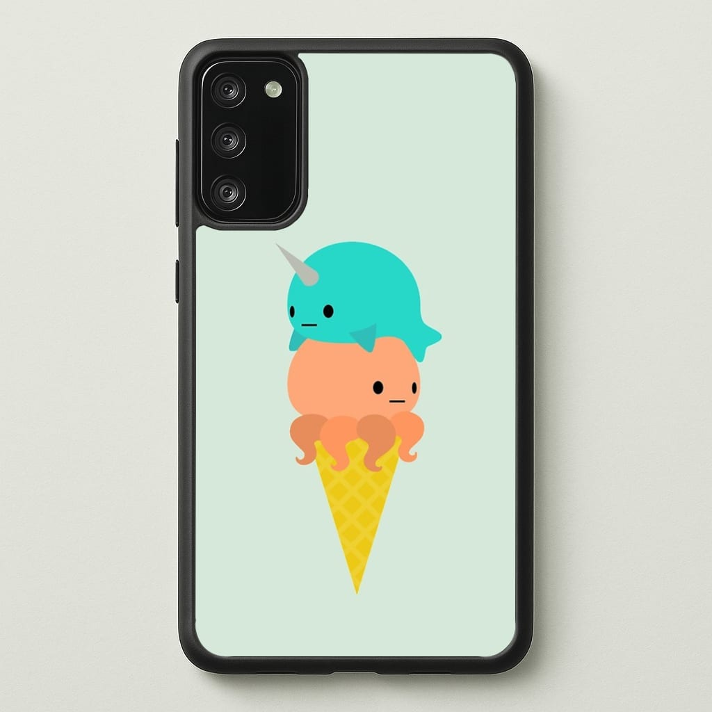 Narwhal Octopus Ice Cream Phone Case - Galaxy S20FE / Standard