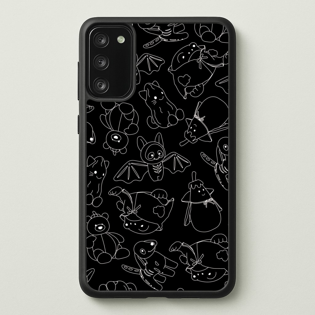 Halloween Plushies Pattern II - Halloween Phone Case - Galaxy S20FE / Standard