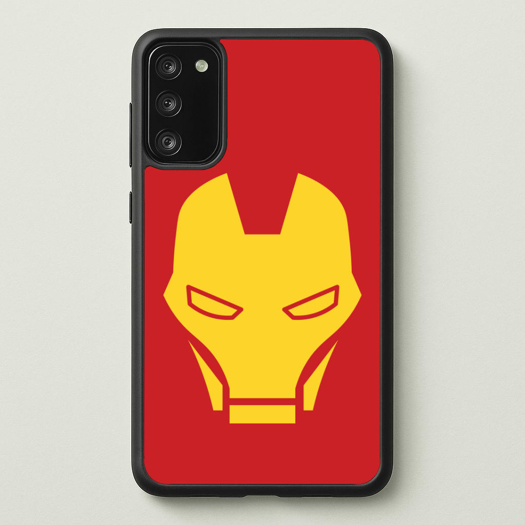 Red Robot Super Hero Face Phone Case - Galaxy S20FE / Standard