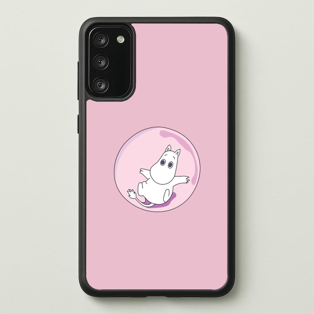 Moomin In A Pink Bubble Phone Case - Galaxy S20FE / Standard