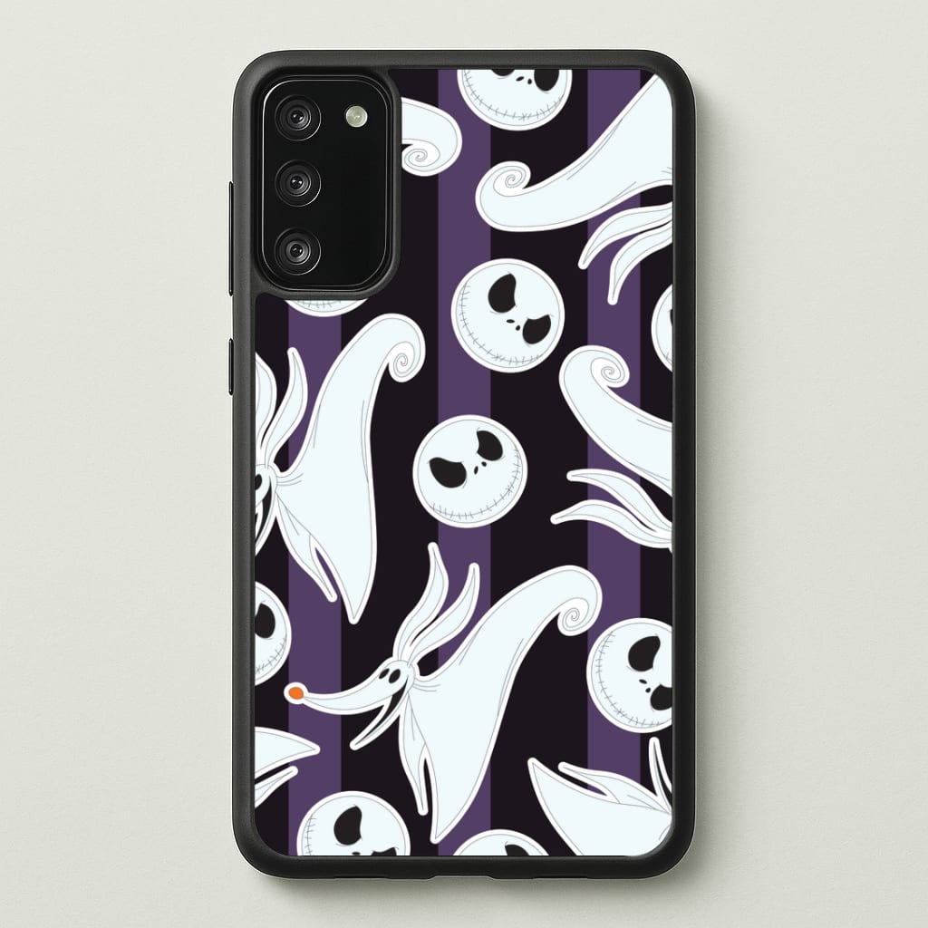 Skeleton Dog And Face Pattern Phone Case - Galaxy S20FE / Standard