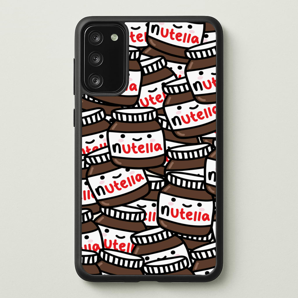 Cute Nutella Pattern Phone Case - Galaxy S20FE / Standard