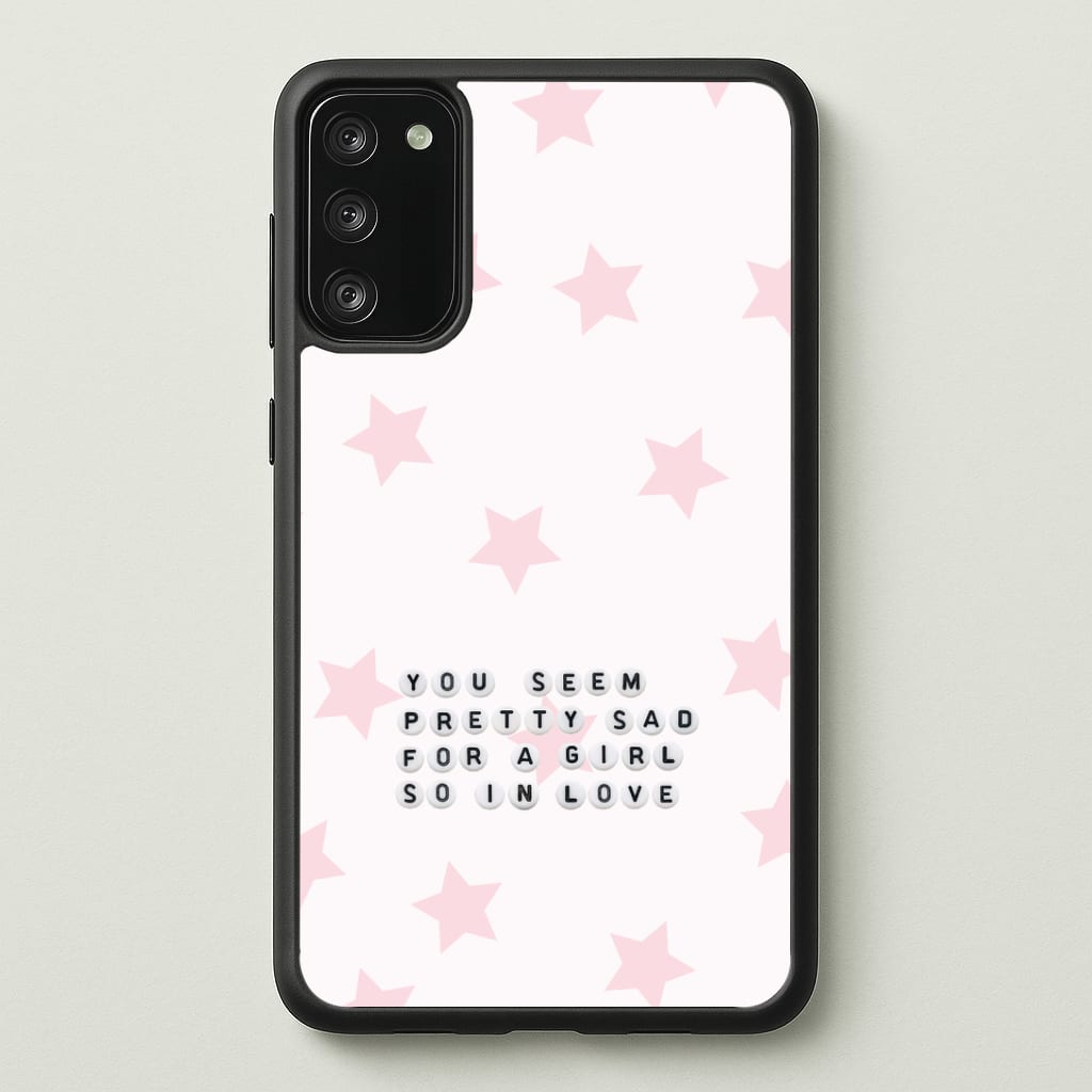 Pretty Sad Letter Beads Phone Case