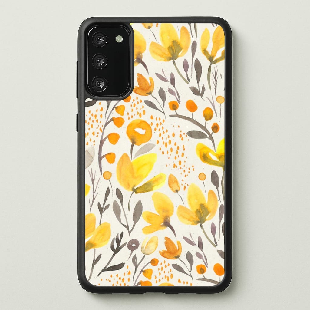 Yellow Field Floral Phone Case - Galaxy S20FE / Standard