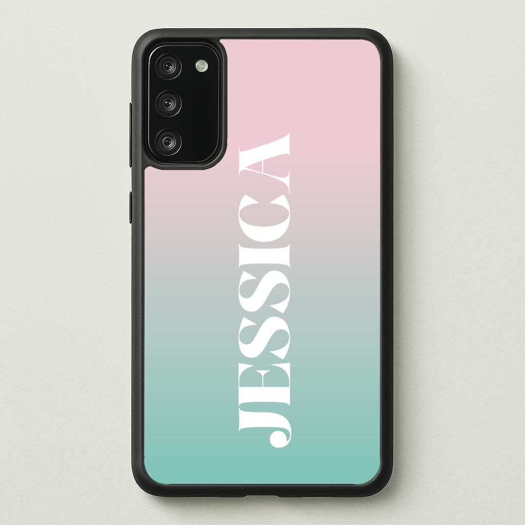 Gradient Personalised Name Phone Case - Galaxy S20FE / Standard