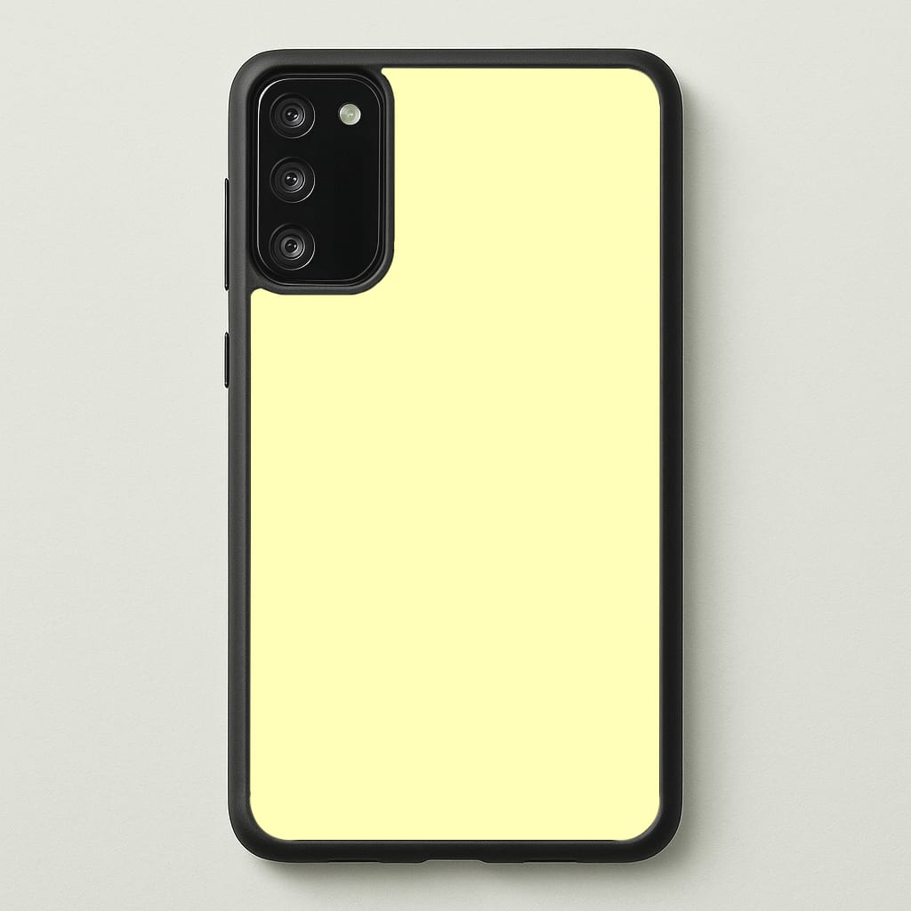 Back To Casics - Pretty Pastels - Plain Yellow Phone Case - Galaxy S20FE / Standard