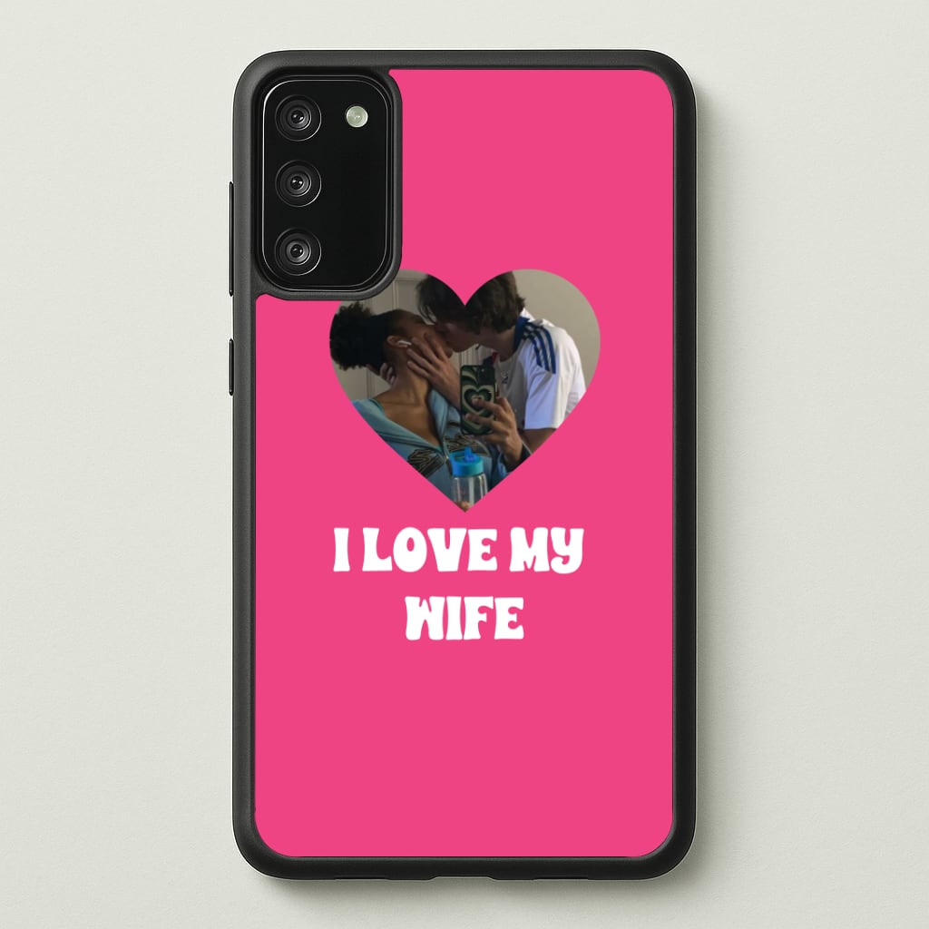I Love My Wife - Personalised Couples Phone Case - Galaxy S20FE / Standard