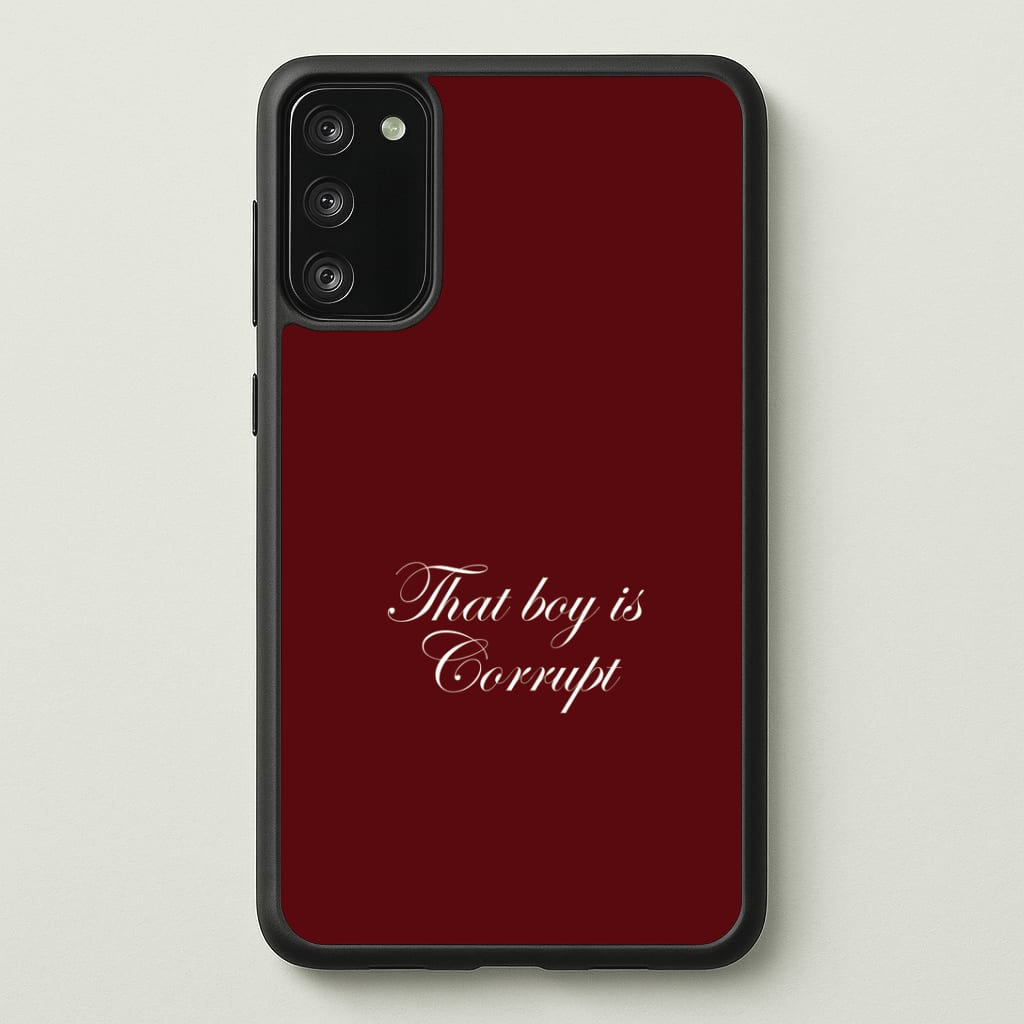 That Boy Is Corrupt Phone Case - Galaxy S20FE / Standard