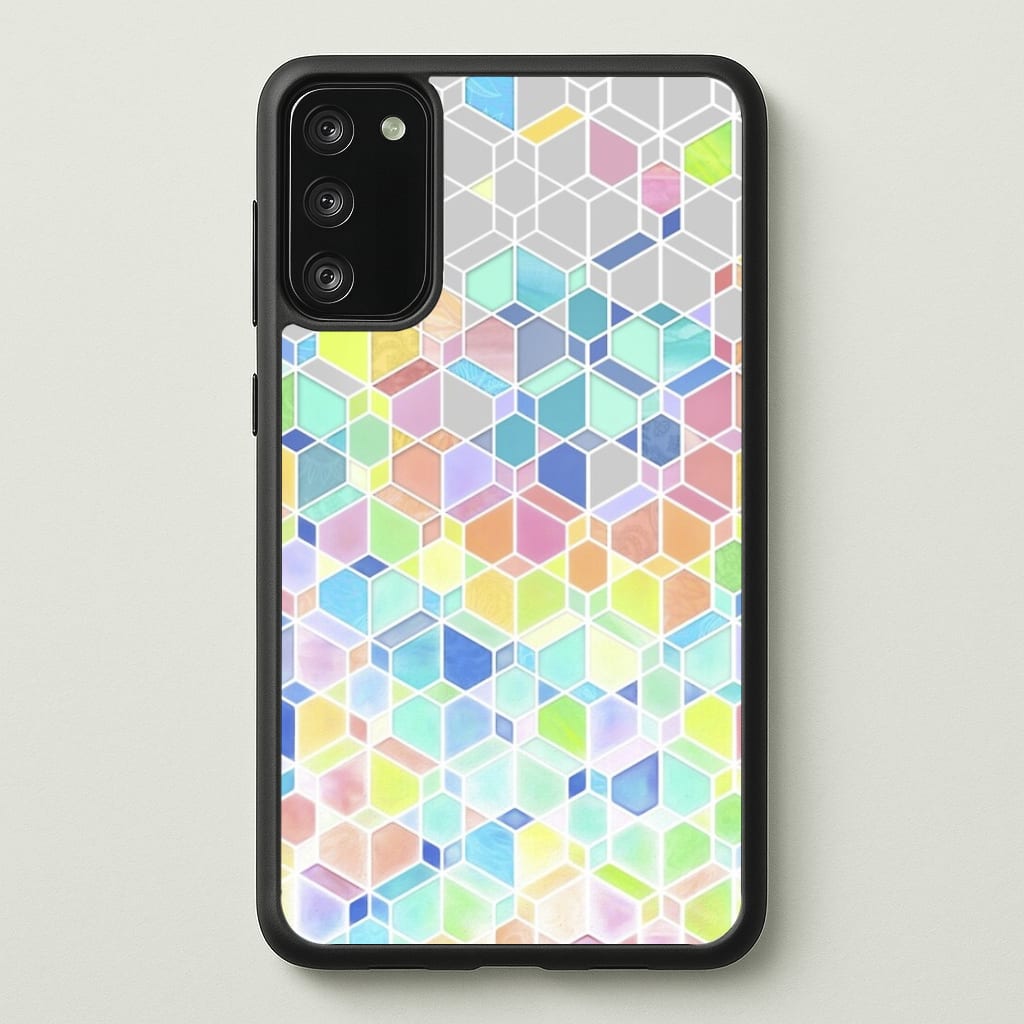 Bright Hexagon Pattern Phone Case - Galaxy S20FE / Standard