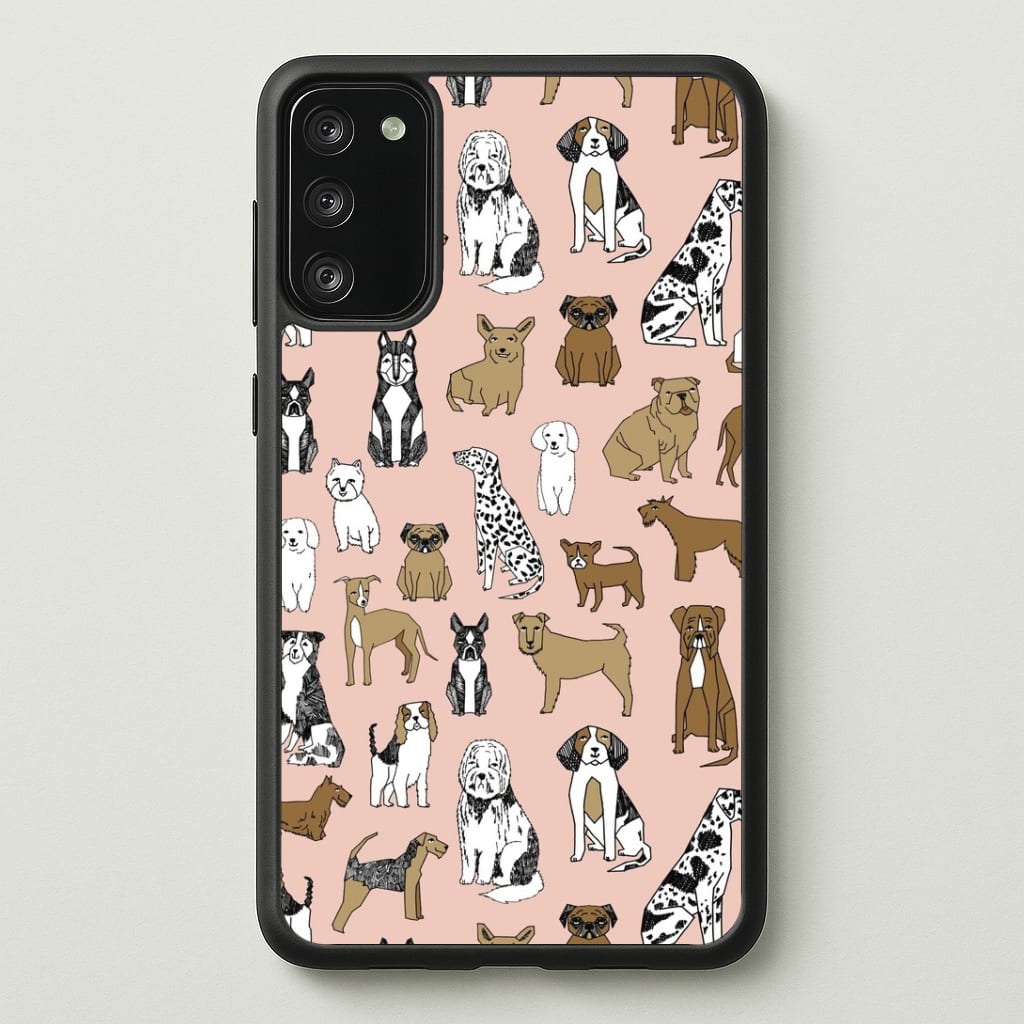 Dog Breeds - Animal Pattern Phone Case - Galaxy S20FE / Standard