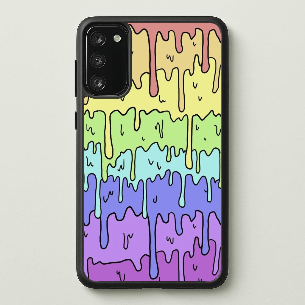 Dripping Rainbow Phone Case - Galaxy S20FE / Standard