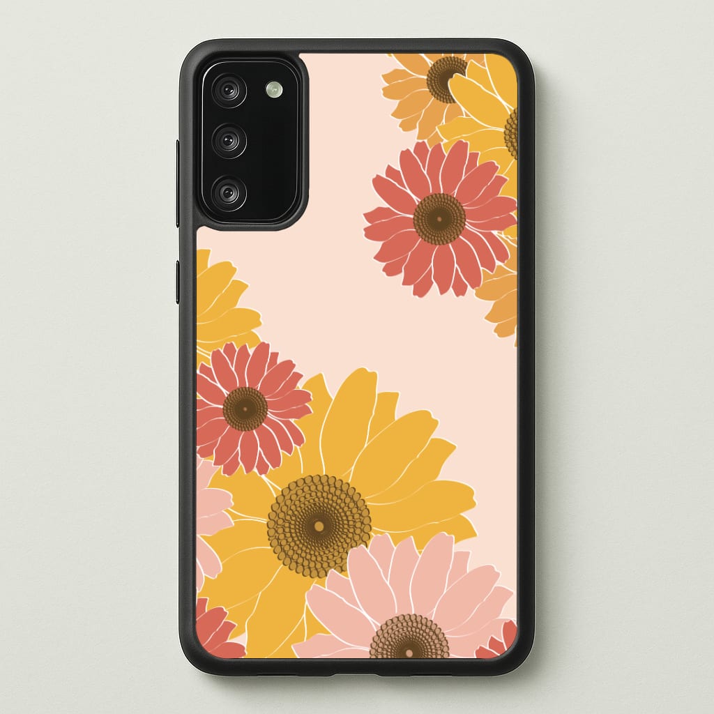 Sunflower Floral Pattern Phone Case - Galaxy S20FE / Standard