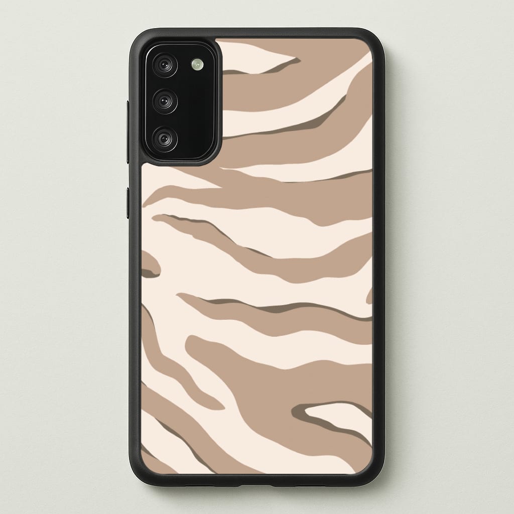 Neutral Tiger Print Phone Case - Galaxy S20FE / Standard