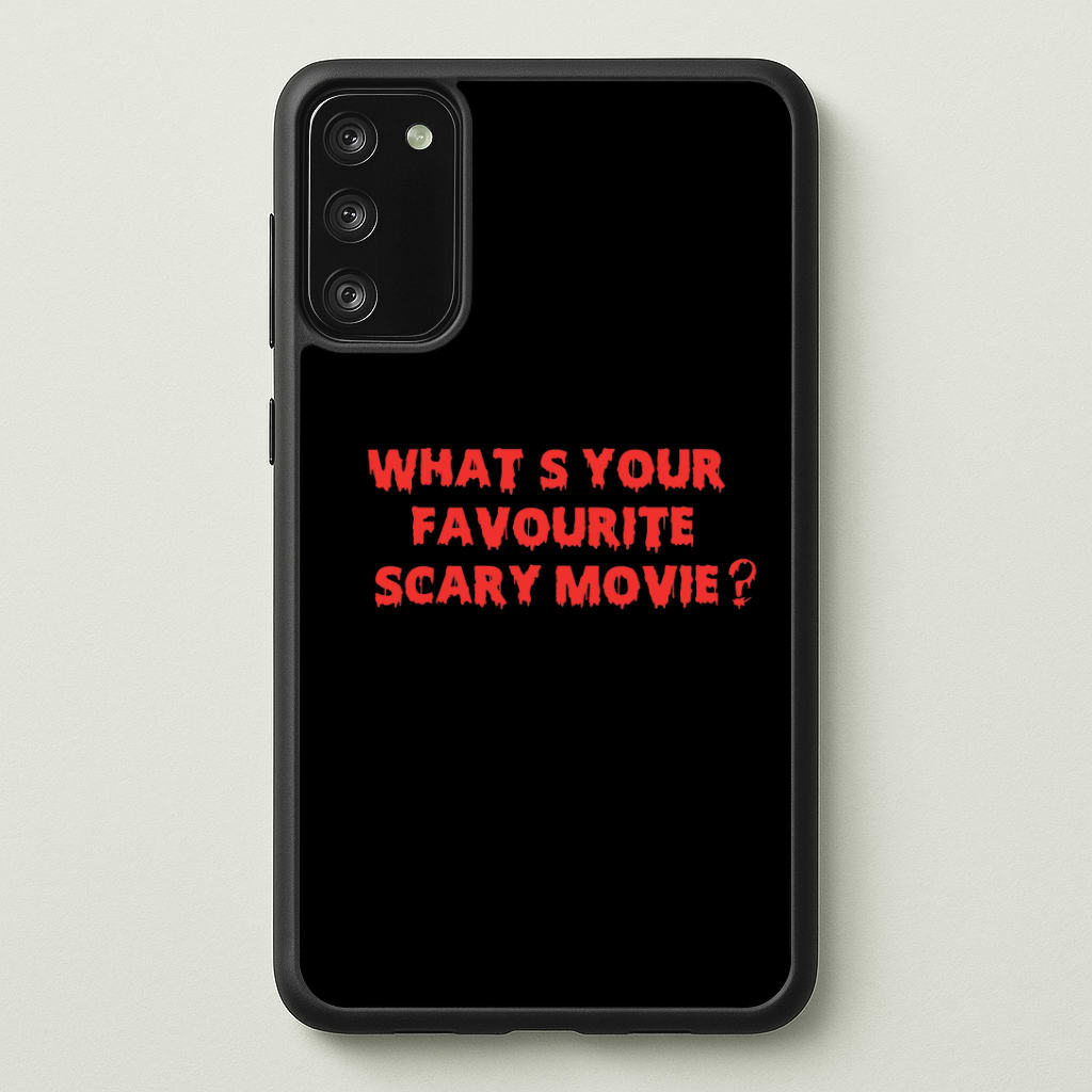 What's Your Favourite Scary Movie - Halloween Phone Case - Galaxy S20FE / Standard
