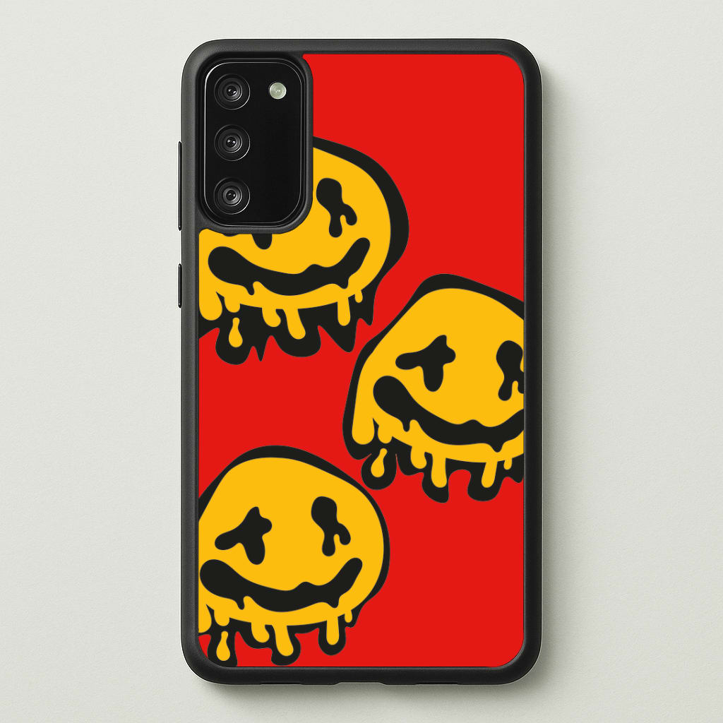 Dripping Smiley - Skate Aesthetic Phone Case - Galaxy S20FE / Standard