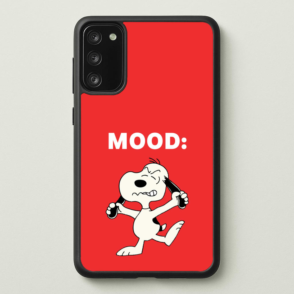 Mood Cartoon Beagle Phone Case - Galaxy S20FE / Standard