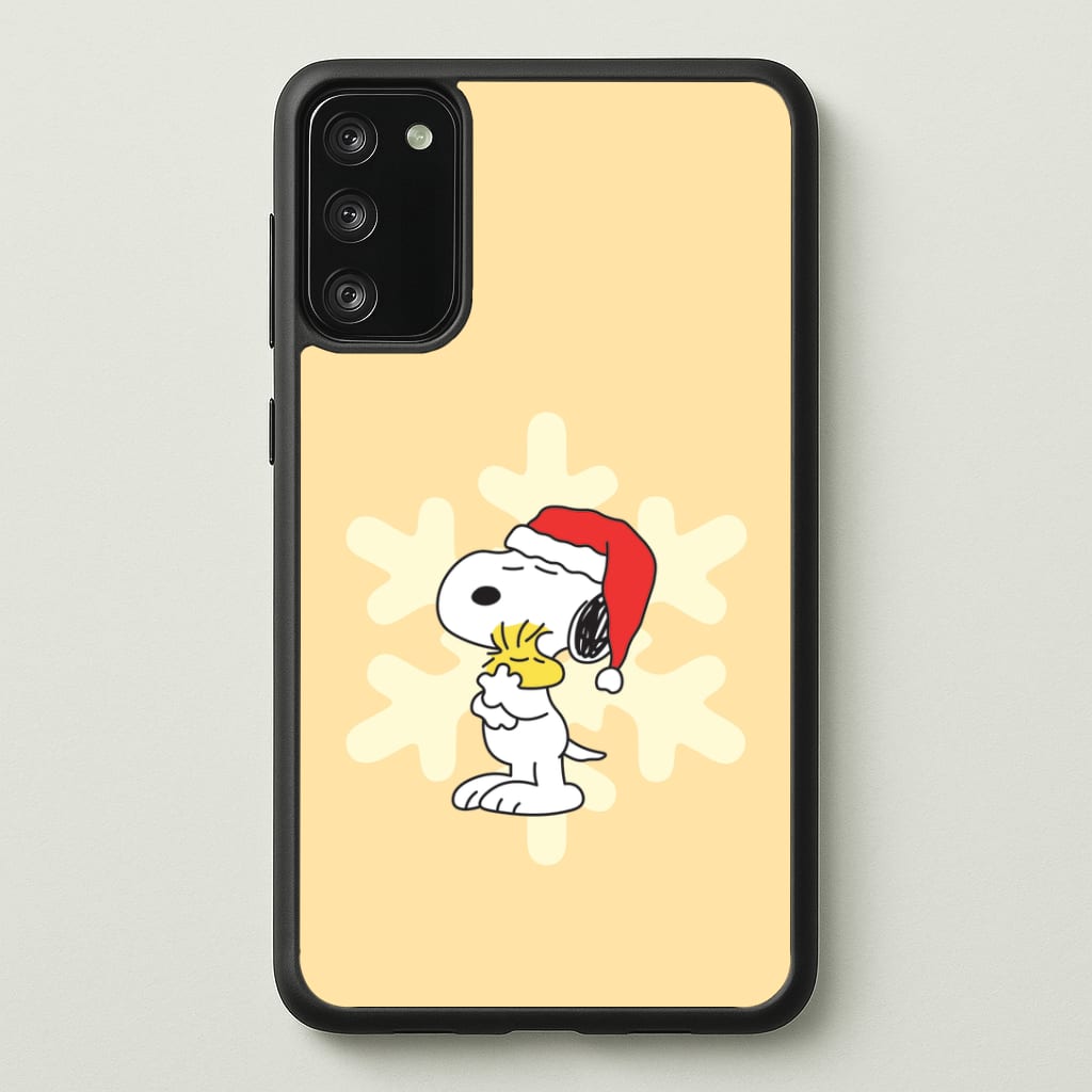 Christmas Cartoon Beagle And Bird Phone Case - Galaxy S20FE / Standard
