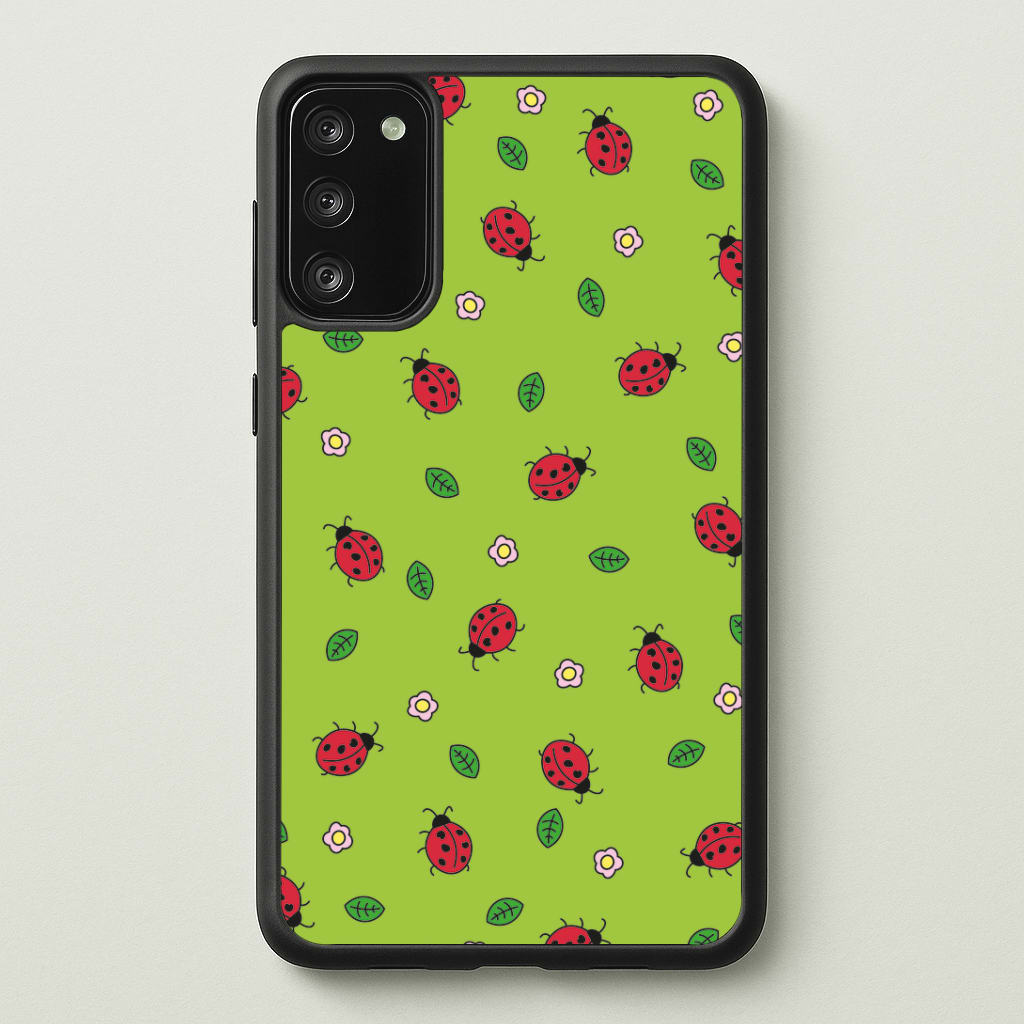 Ladybugs And Flowers - Spring Patterns Phone Case - Galaxy S20FE / Standard