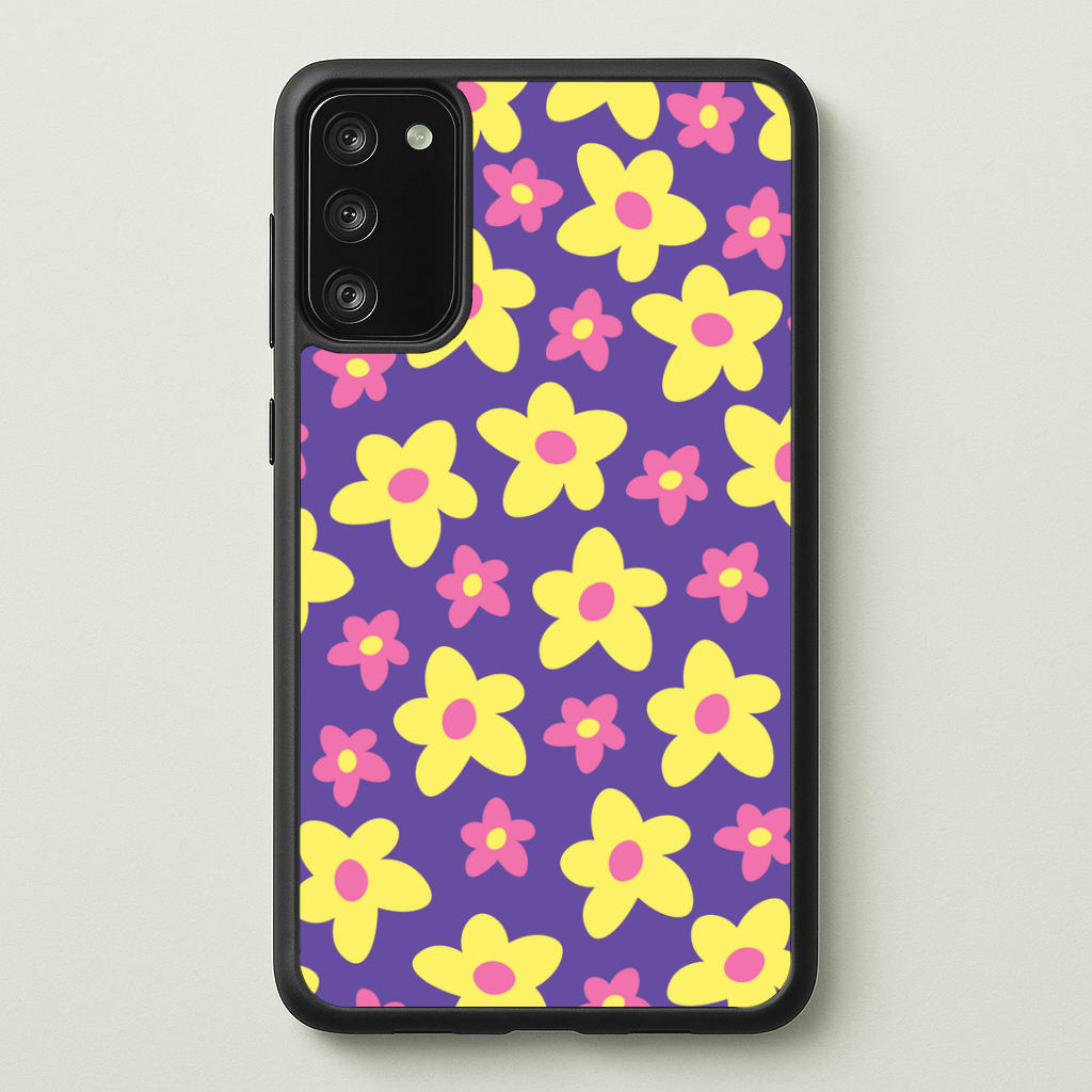 Purple Abstract Floral Pattern Phone Case - Galaxy S20FE / Standard