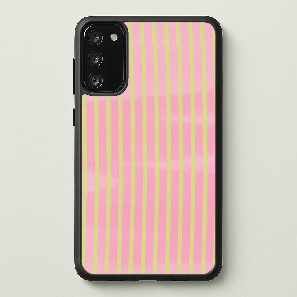 Pink Meadow Stripes Phone Case