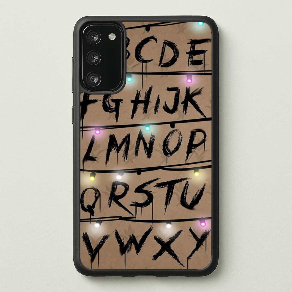 Stranger Alphabet Wall Phone Case