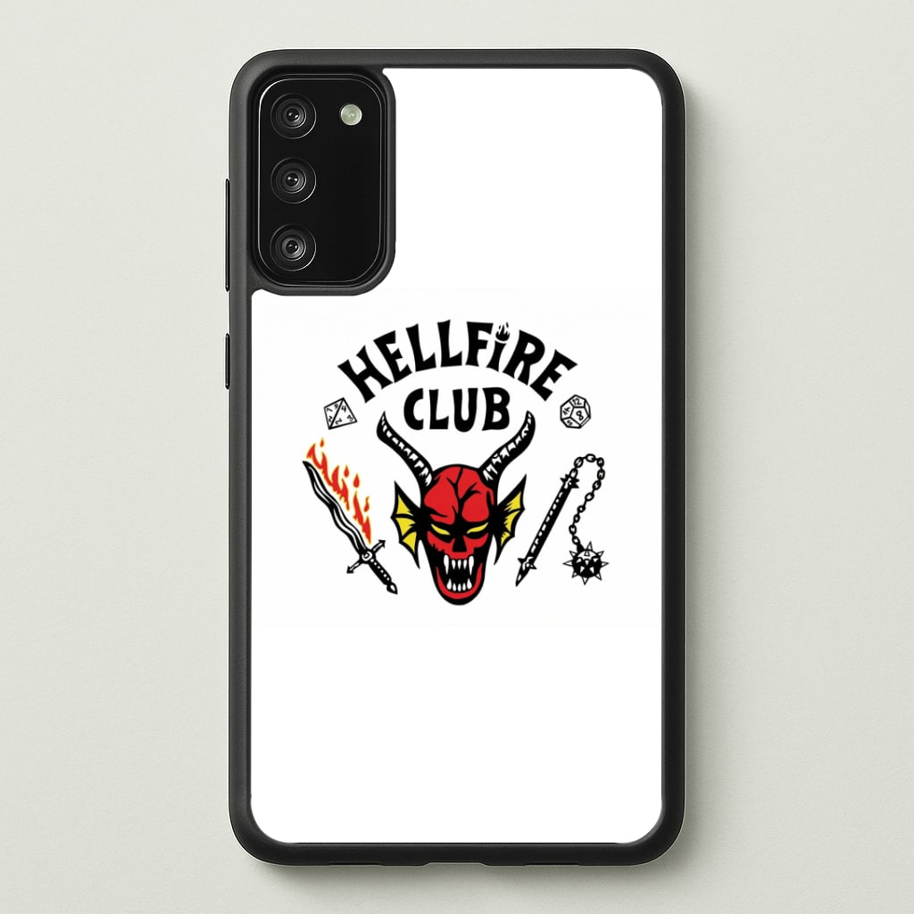 Hellfire Logo - White Phone Case - Galaxy S20FE / Standard