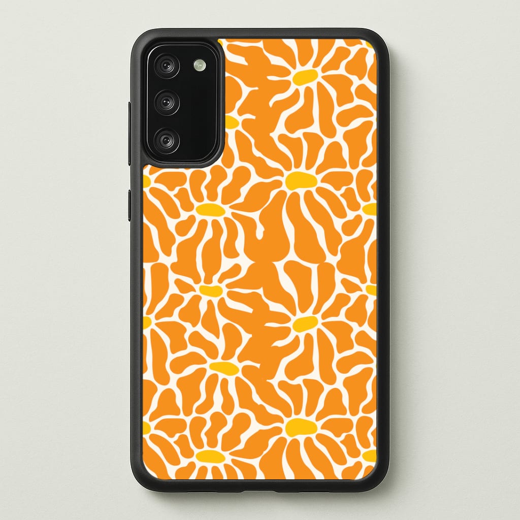 Orange Flowers - Summer Phone Case - Galaxy S20FE / Standard