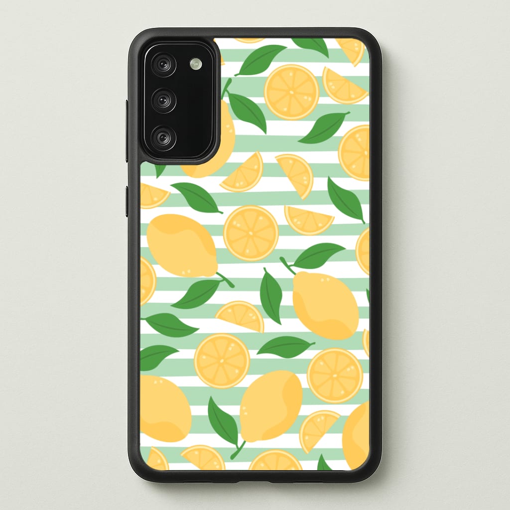 Lemons Pattern - Summer Phone Case - Galaxy S20FE / Standard