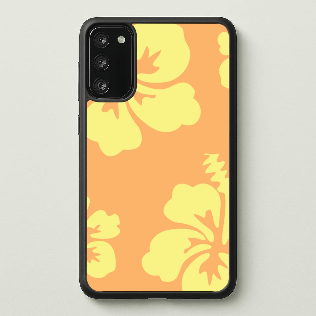 Orange And Yellow Hawaiian Flowers Pattern Phone Case - Galaxy S20FE / Standard