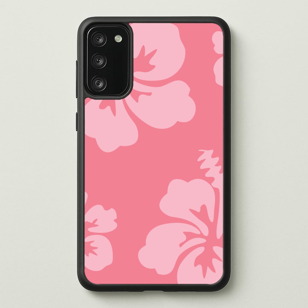 Pink Hawaiian Flowers Pattern Phone Case - Galaxy S20FE / Standard