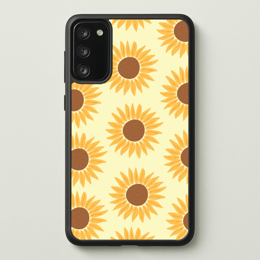Sunflowers Abstract Pattern Phone Case - Galaxy S20FE / Standard