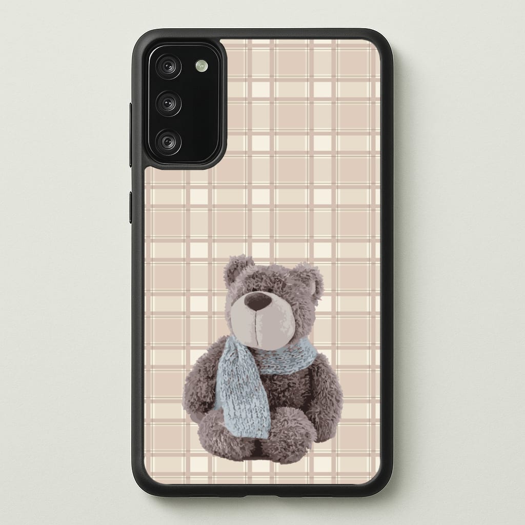 Tartan Teddy Bear Phone Case - Galaxy S20FE / Standard