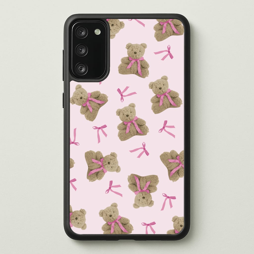 Coquette Teddy Bears And Bows Pattern Phone Case - Galaxy S20FE / Standard