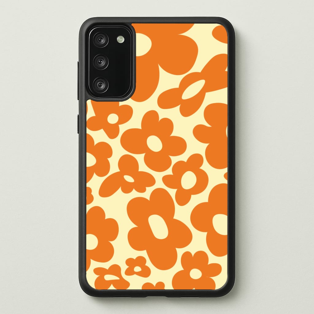 Orange Flowers - Trippy Patterns Phone Case - Galaxy S20FE / Standard