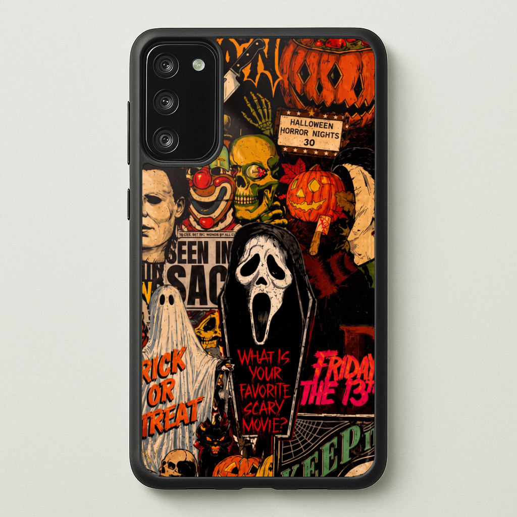 Horror Movie Sticker Collage Phone Case