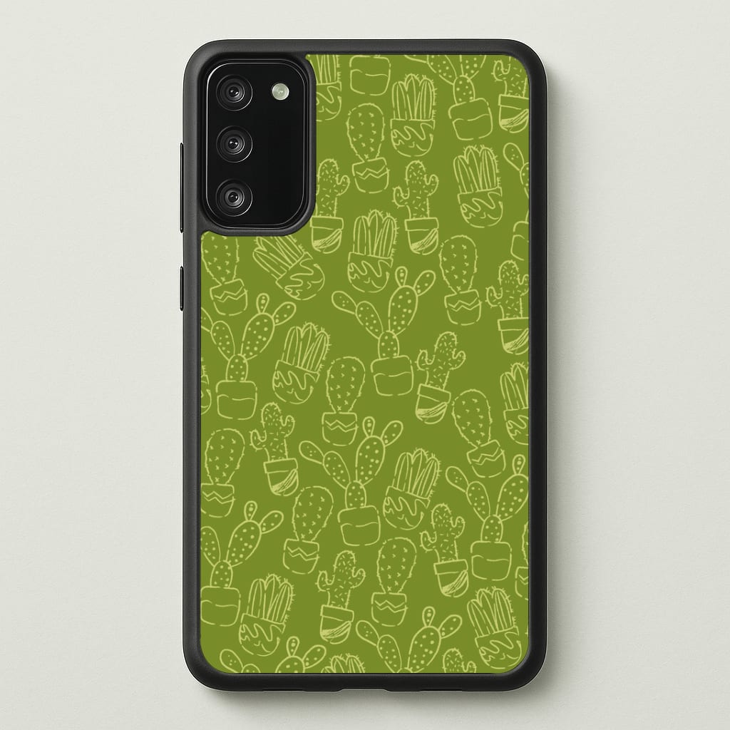 Green And Yellow Cacti - Western Phone Case - Galaxy S20FE / Standard