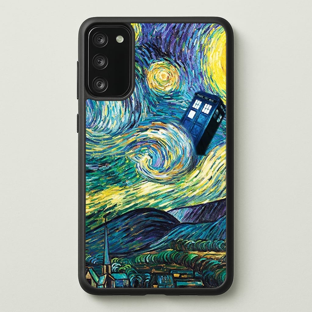 Starry Night Tardis Phone Case - Galaxy S20FE / Standard