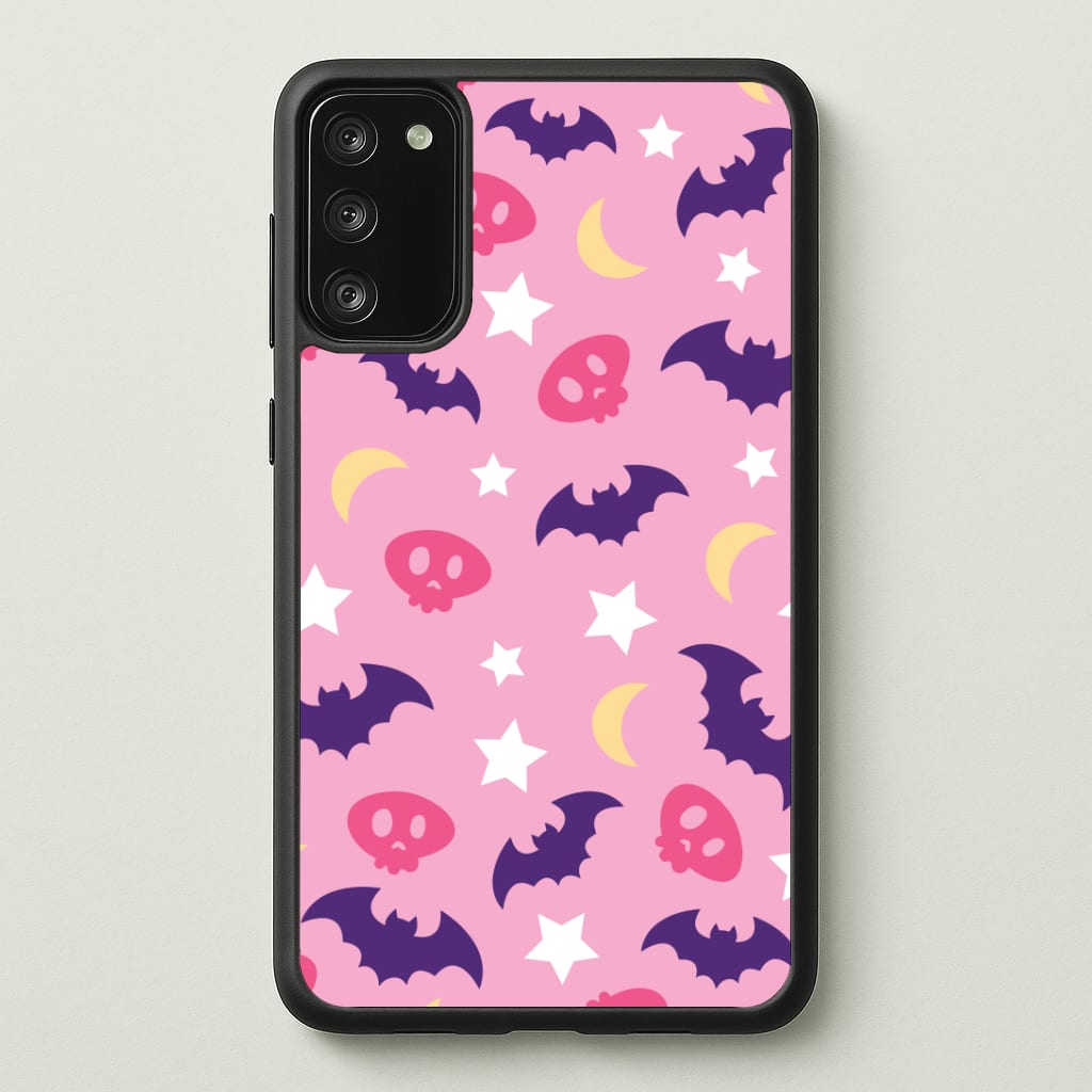 Skull, Bats And Stars Pattern Phone Case - Galaxy S20FE / Standard